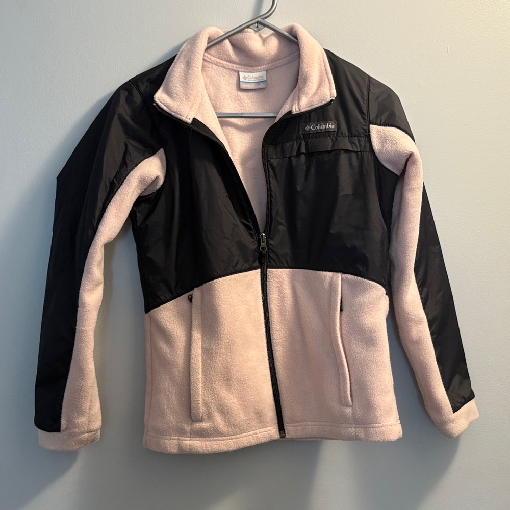 Columbia Kids' Black and Light Pink Puffer Jacket